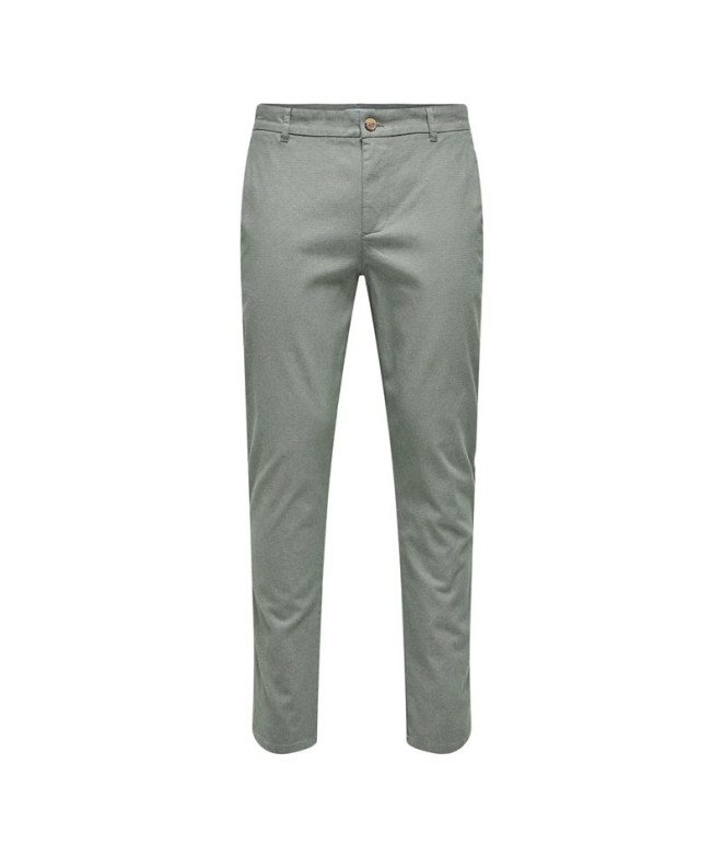 Pantalón Only & Sons Onsmark Pete Slim Dobby 0058 Ultimate Hombre Gris