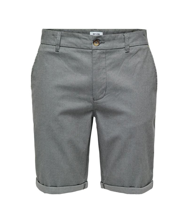 Pantalón Only & Sons Onspeter Dobby 0058 Noos Ultimate Grey Detail Hombre