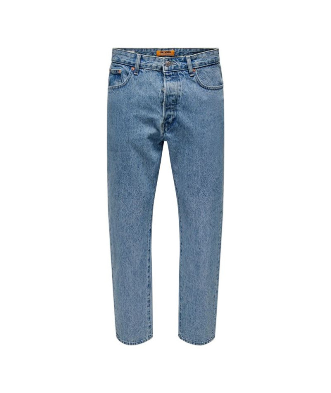 Pantalón Only & Sons Onstye Loose Tape. Lb 8836 Azg Dnm Light Blue Denim Hombre