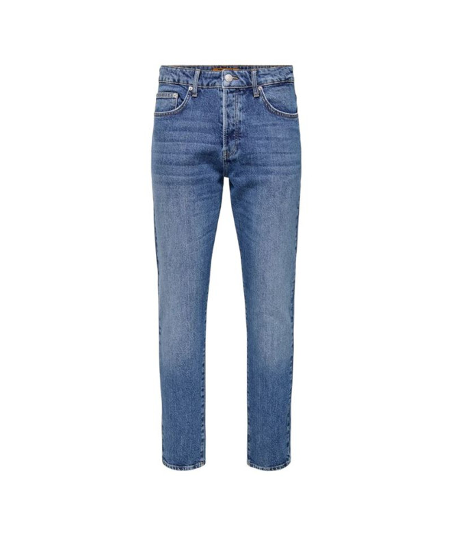 Pantalón Only & Sons Onsyoke Tapered Mb 9360 Dot Dnm Medium Blue Denim Hombre