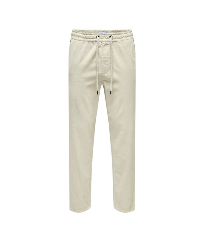 Pantalón Only & Sons Onslinus Tap Corduroy 0185 Noos Silver Lining Hombre