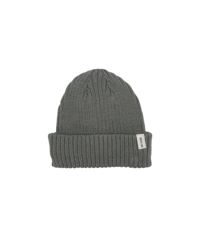 Boné Only & Sons Onsryan Rib Fisherman Beanie Noos Castor Gray Homem