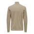 Camiseta Only & Sons Onsloui Reg 12 Mel Half Zip Knit Hombre Desert Taupe