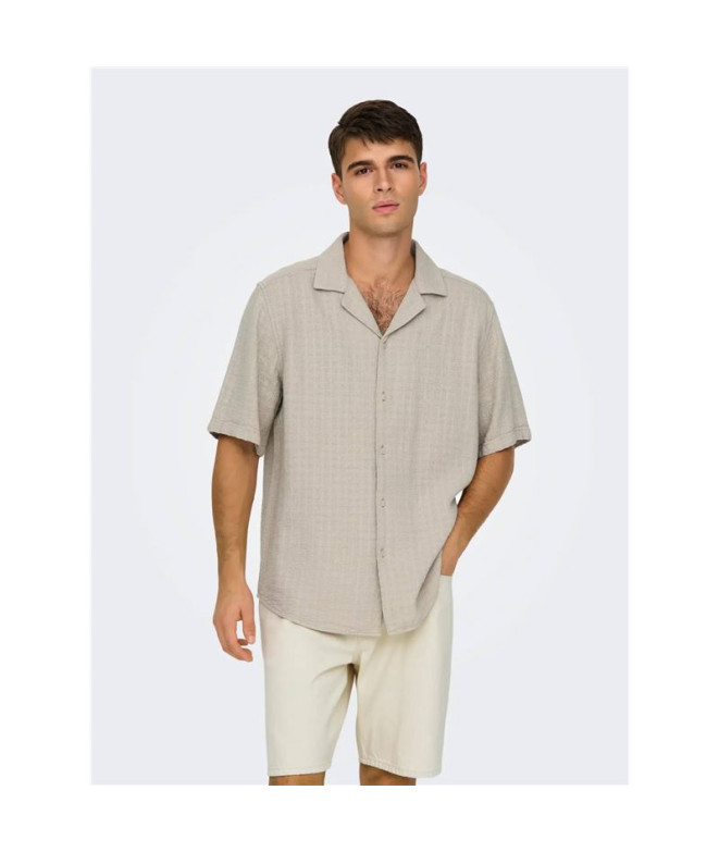 Camisa Only & Sons Onslatham Reg Resort Lin...