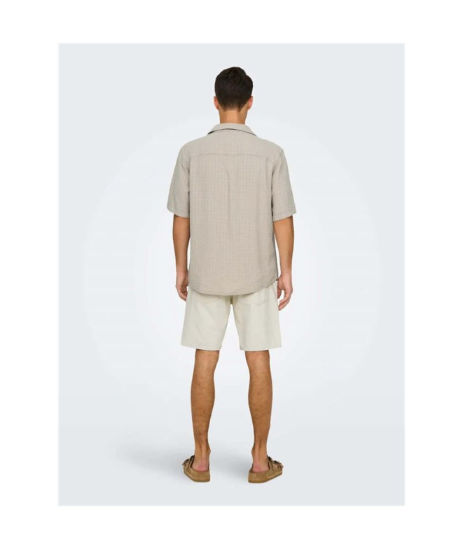 Camisa Only & Sons Onslatham Reg Resort Lin...