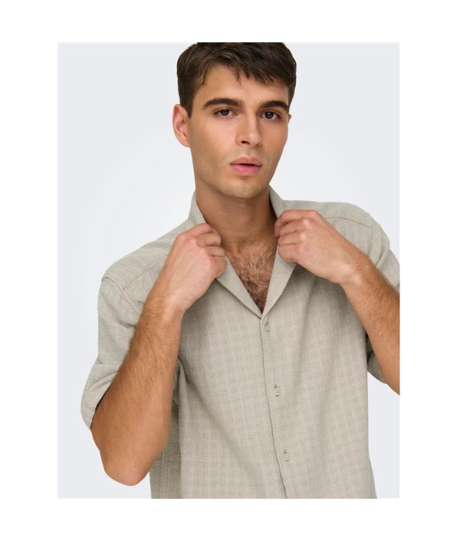 Camisa Only & Sons Onslatham Reg Resort Lin...