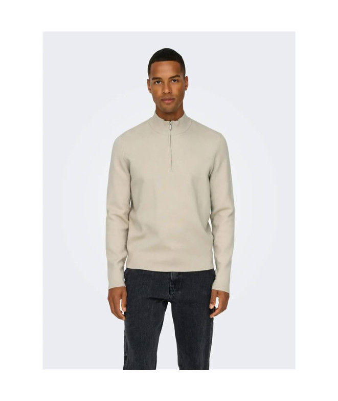 T-shirt Only & Sons Onscooper Half Zip High...