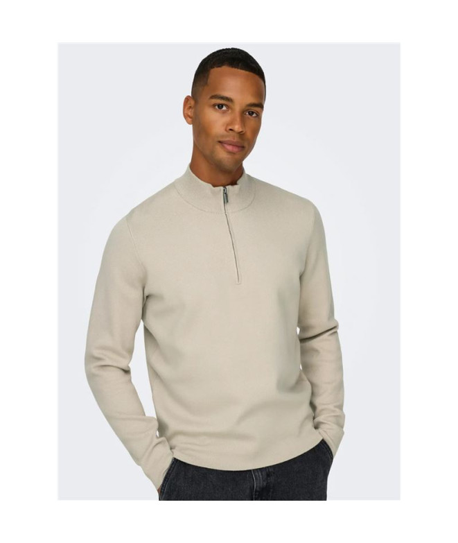 Camiseta Only & Sons Onscooper Half Zip High...