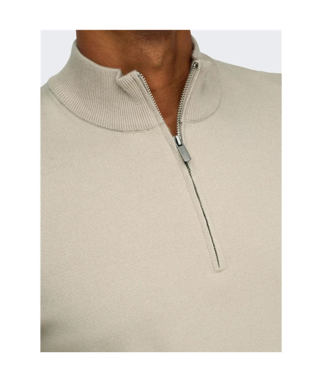 Camiseta Only & Sons Onscooper Half Zip High...