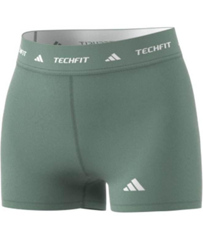 Collants de Fitness adidas Techfit Sho Femme Verte