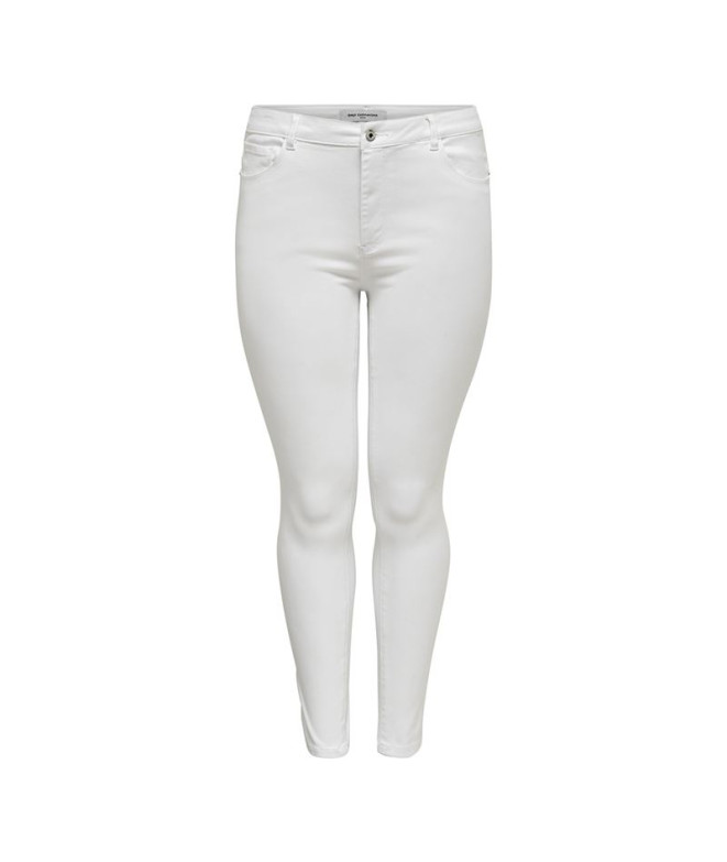 Pantalones Only Caraugusta Skinny White Mujer