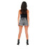 Calça Only Onlcuba Paperbag Dnm Noos Grey Denim Mulher