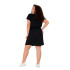 Robe Only Carapril Ss Knee Solid Noos Noir Femme