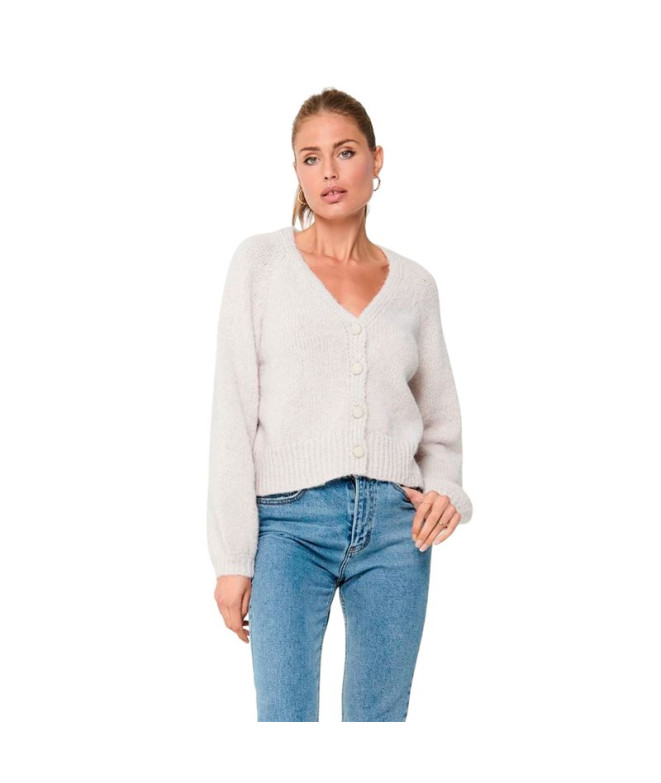 Chaqueta Only Onlalyssa L/S Life Rp Knt Pumice Stone Mujer
