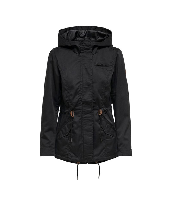 Casaco Only Onllorca Canvas Parka Otw Noos Black Mulher