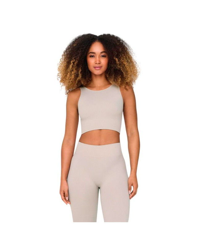 Camiseta Only Onpjaia Life Un Sl Seam Short Noos Nacreous Cloud Mujer