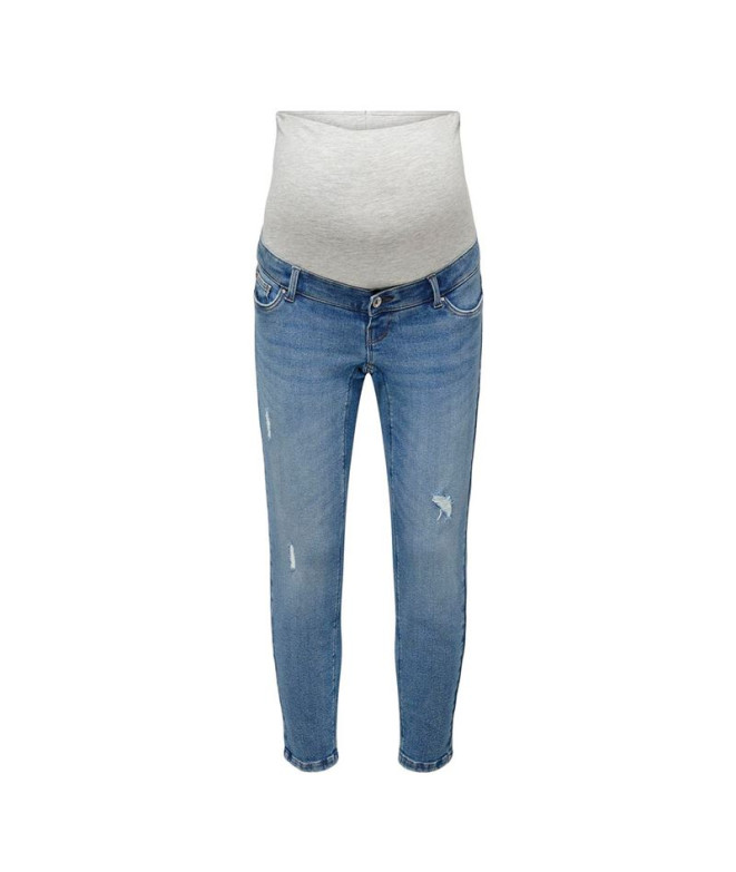 Pantalones Only Olmcatwalk Hw Mom Ak Des Dnm Pim040 Noos Light Blue Denim Mujer