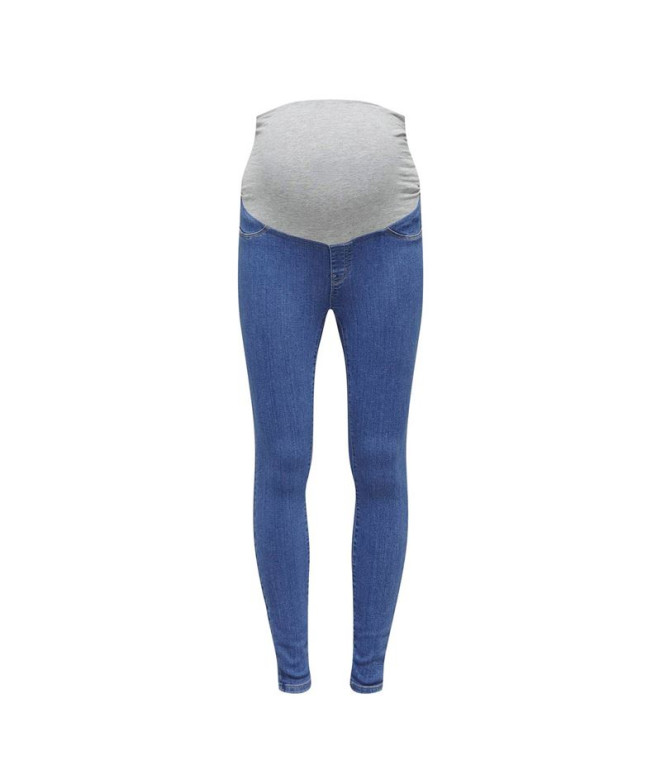 Mallas Only Olmrain Life Reg Sk Mbd Dnm Noos Medium Blue Denim Mujer