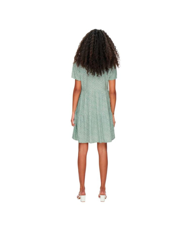 Vestido Only Onlzally Life S/S Thea Noos Ptm...