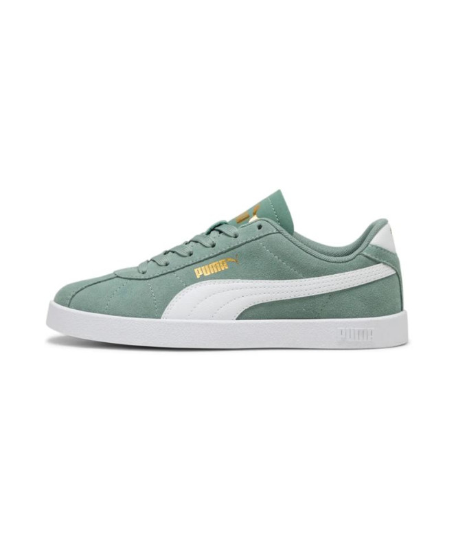 Zapatillas Puma Club II Infantil Verde/Blanco