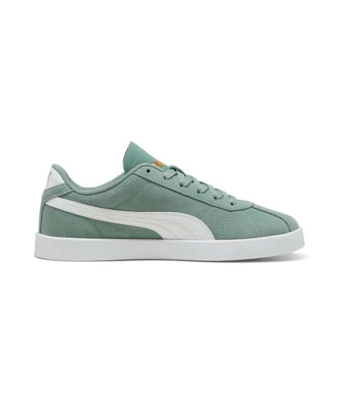Zapatillas Puma Club II Infantil Verde/Blanco