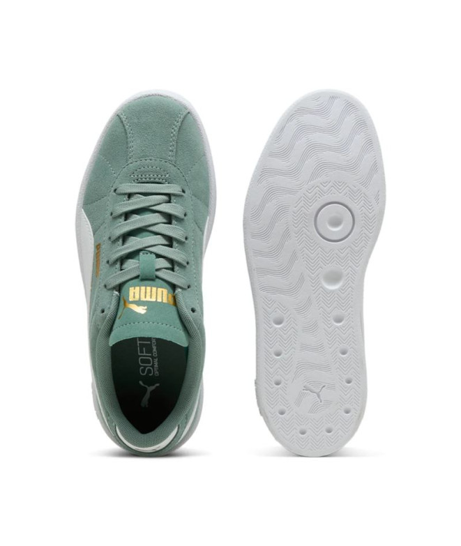 Zapatillas Puma Club II Infantil Verde/Blanco