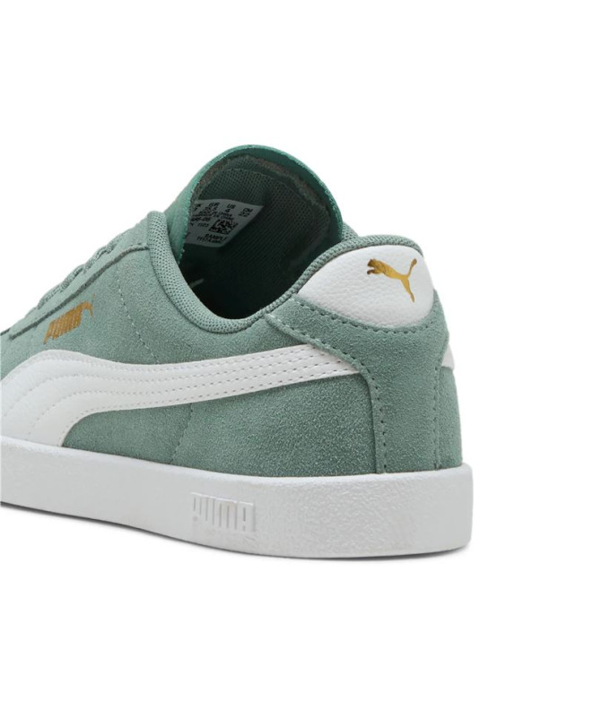 Zapatillas Puma Club II Infantil Verde/Blanco
