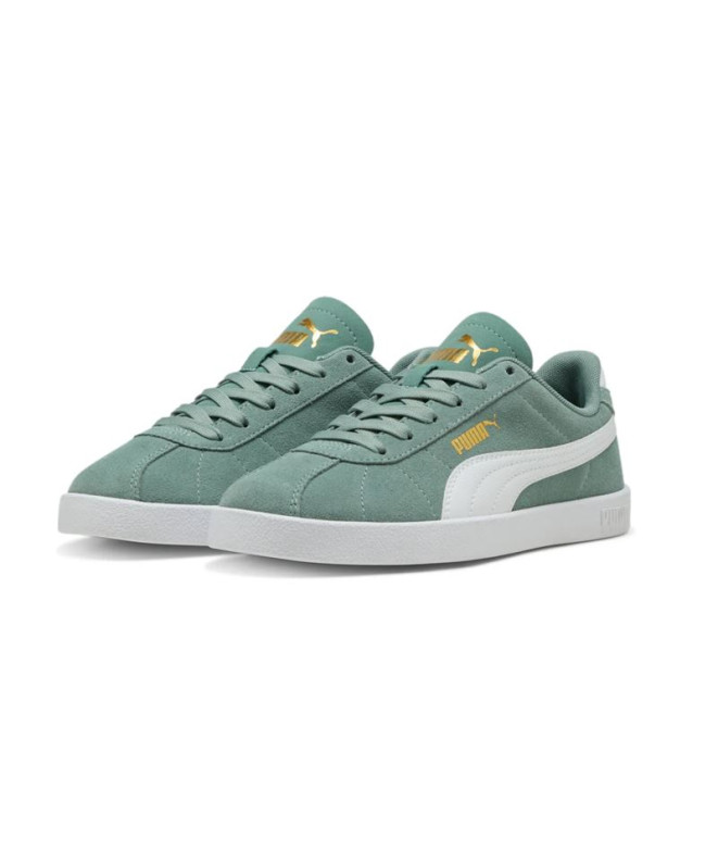 Zapatillas Puma Club II Infantil Verde/Blanco