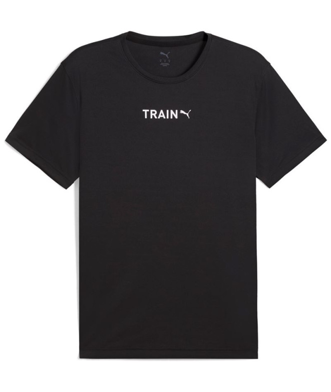 Camiseta de Fitness Puma M Graphics Training Homem Preto