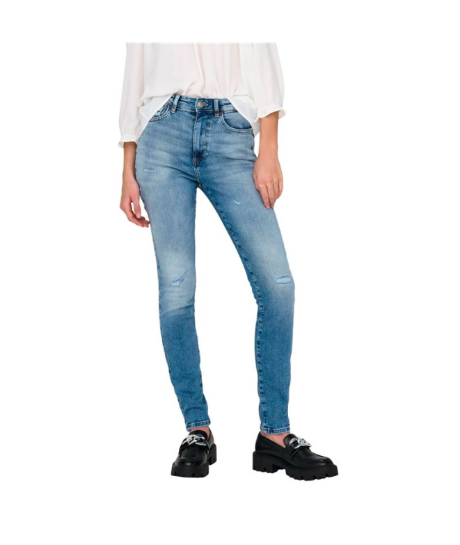 Pantalones Only Onlforever Icon Lak Dnm Gen476Noos Light Medium Blue De Mujer