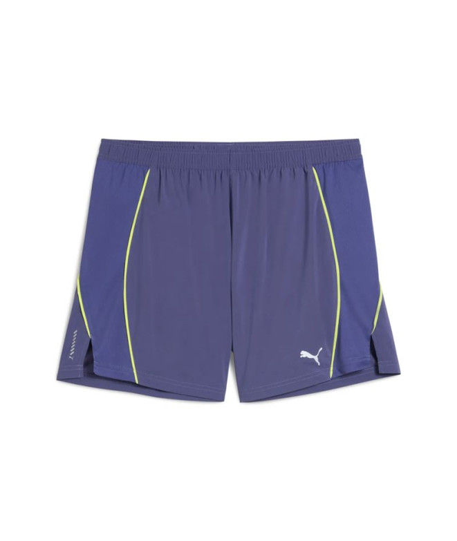 Calça de Running Puma M Run Velocity 5" Short Homem Azul Cristal