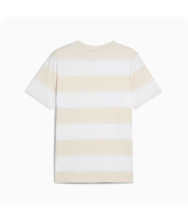 T-shirt Puma Class Striped T Homme Alpine Snow