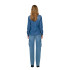 Camisa Only Onlalexa L/S Dnm Ana Noos Medium Blue Denim Mulher