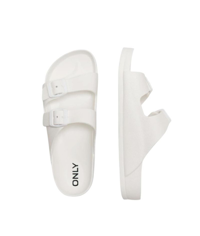 Sandálias Only Onlcristy Sandal Noos White Mulher