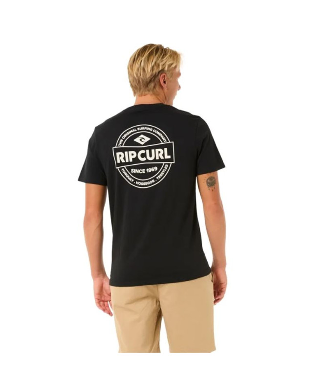 Camiseta Rip Curl Staple Negro