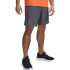 Calça Curtos de Fitness Under Armour Tech Woven Wordmark Short Homem Cinza