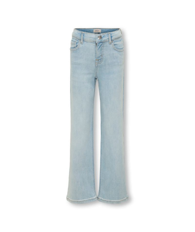 Pantalones Only Kogmadison Blush Wide Lbd Dnm Noos Niña Light Blue Denim