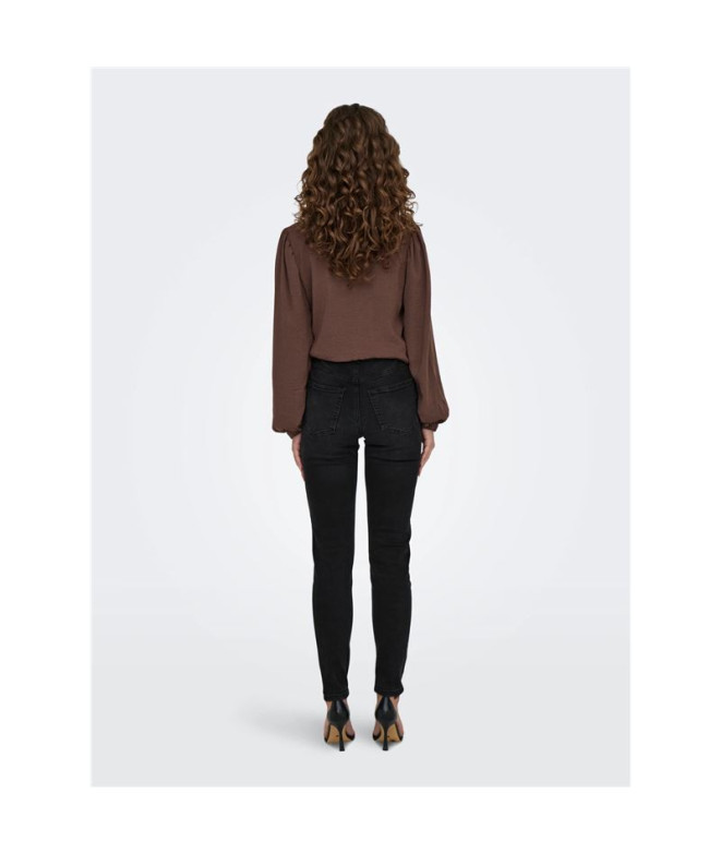 Pantalons Only Jdyfina Mw Skinny Ankle Jns Blk...