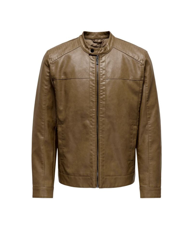 Chaqueta Only & Sons Onsmike Pu Racer Otw Noos Hombre Monks Robe
