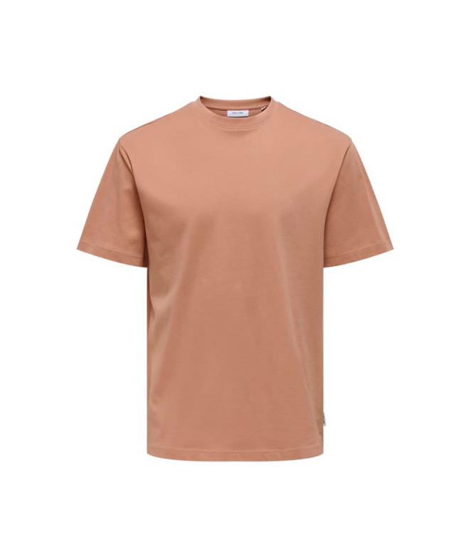 Camiseta Only & Sons Onsfred Life Rlx Ss Noos Homem Cortiça