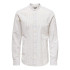 Chemise Only & Sons Onscaiden Life Ls Mao Stripe Linen Noos Homme Chinchilla