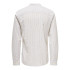 Chemise Only & Sons Onscaiden Life Ls Mao Stripe Linen Noos Homme Chinchilla