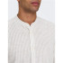Chemise Only & Sons Onscaiden Life Ls Mao Stripe Linen Noos Homme Chinchilla