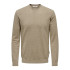 Camiseta Only & Sons Onsloui Reg 12 Mel Crew Knit Hombre Desert Taupe Melange