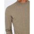 Camiseta Only & Sons Onsloui Reg 12 Mel Crew Knit Hombre Desert Taupe Melange