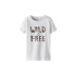 Camiseta Name It Nkfvanaya Ss Noos Infantil Branco Brilhante