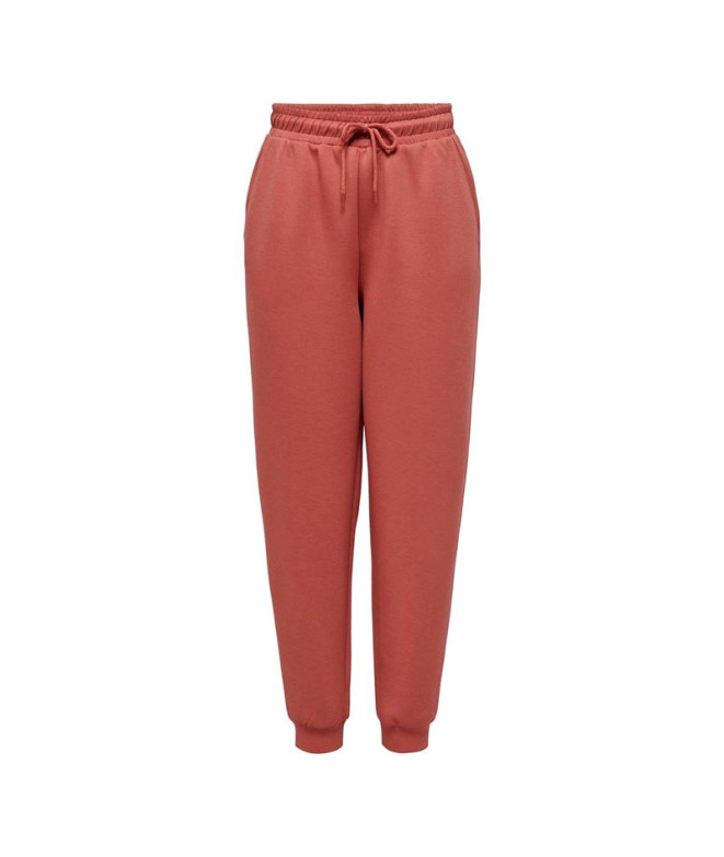 Pantalones Only Onplounge Life Hw Reg Noos Mineral Red Mujer
