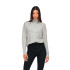 Moletom Only Jdyandrea L/S Zip Cabo Pullove Knt Super Light Grey Mel Mulher