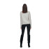 Moletom Only Jdyandrea L/S Zip Cabo Pullove Knt Super Light Grey Mel Mulher