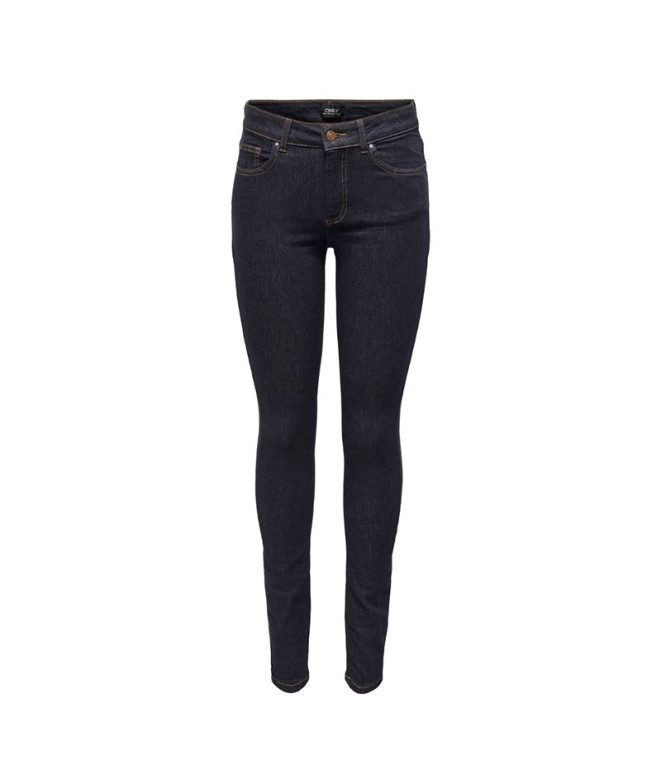 Pantalones Only Onlblush Mid Sk Stayblue Dnm Rea023 Noos Dark Blue Denim Mujer